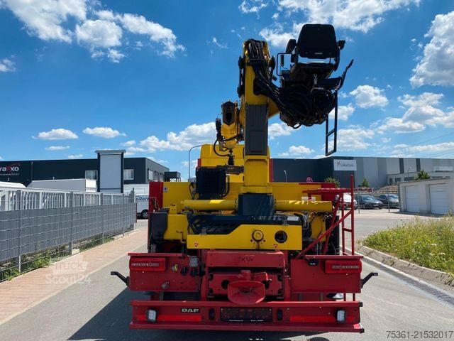 Żuraw samochodowy DAF XF 530 FAN 6X2 Baustoffpritsche mit HYVA HC213E3