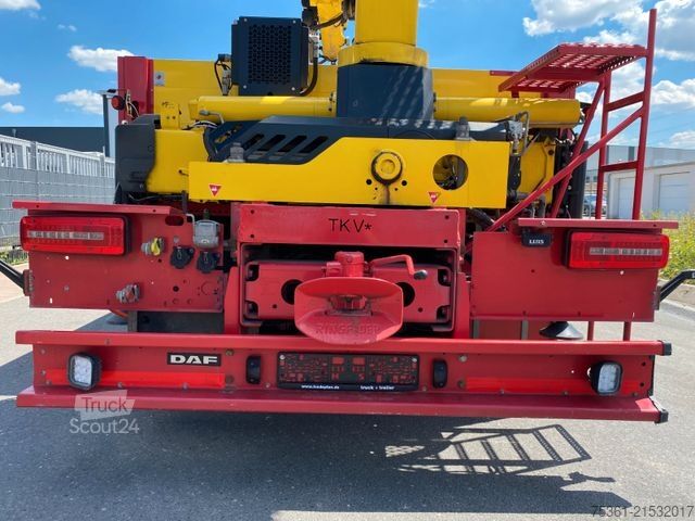 Żuraw samochodowy DAF XF 530 FAN 6X2 Baustoffpritsche mit HYVA HC213E3