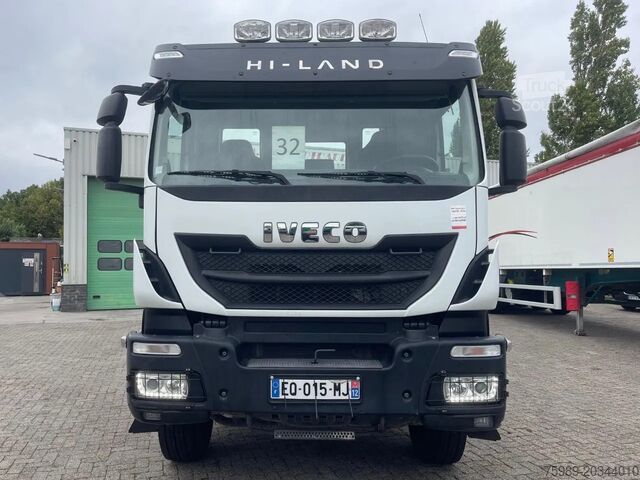 Zware belasting Iveco Trakker 410 PTO, RETARDER, 8x4 , 442000 km!