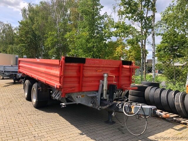 Driezijdige kipperaanhanger Möslein TTD 19 Schwebheim  19 t Tandemkipper- Tieflader