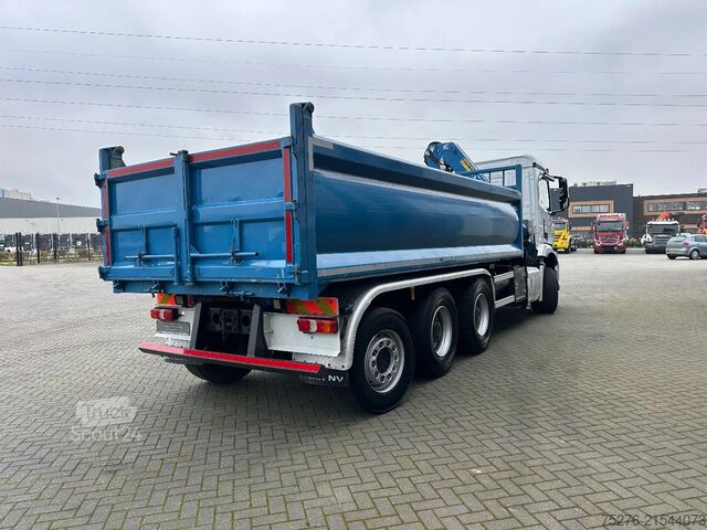 Savivartis su kranu Mercedes-Benz Arocs 3243 8x4 Tridem Kipper/Kraan Euro 6