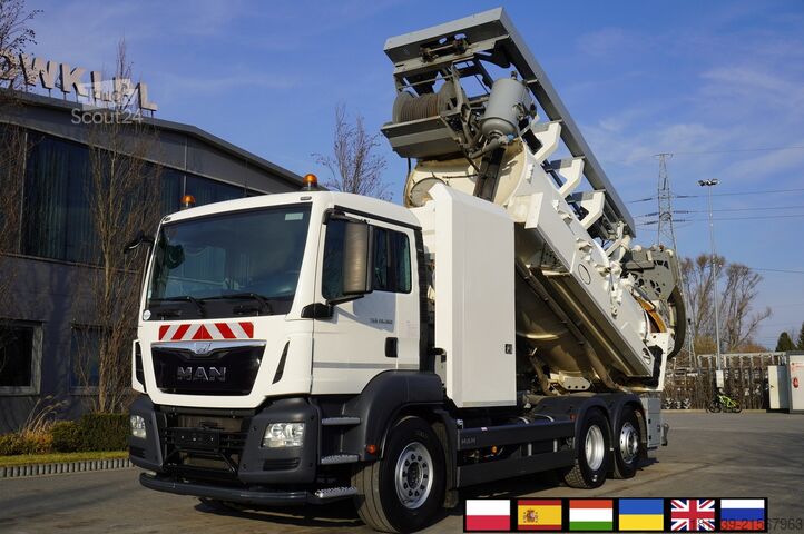 Impianto di depurazione delle acque reflue MAN TGS 26.360 / RIVARD 18m3  / 180 tho km