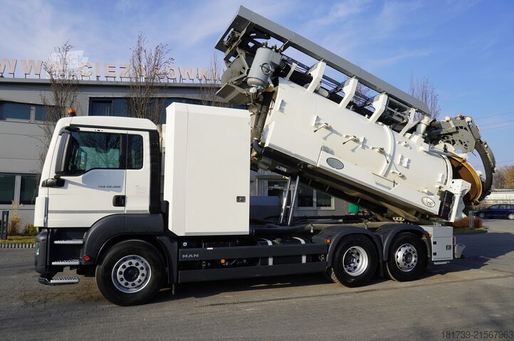 Impianto di depurazione delle acque reflue MAN TGS 26.360 / RIVARD 18m3  / 180 tho km