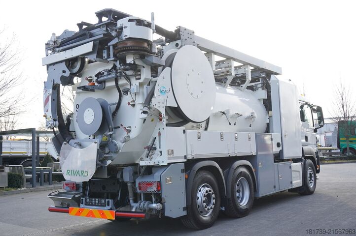 Impianto di depurazione delle acque reflue MAN TGS 26.360 / RIVARD 18m3  / 180 tho km