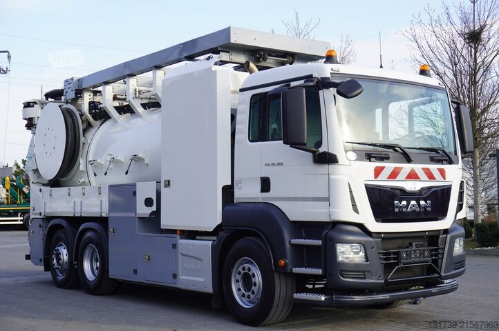 Impianto di depurazione delle acque reflue MAN TGS 26.360 / RIVARD 18m3  / 180 tho km