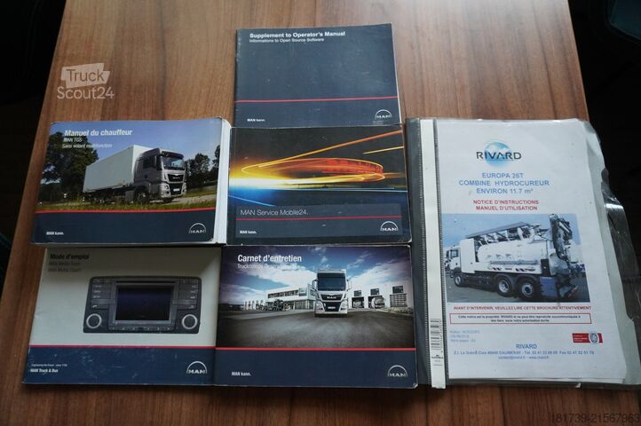 Impianto di depurazione delle acque reflue MAN TGS 26.360 / RIVARD 18m3  / 180 tho km