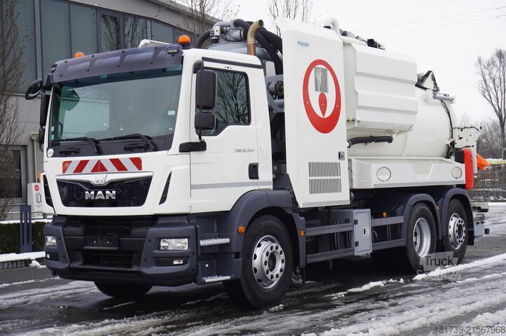 Notekūdeņu tīrītājs MAN TGM 26.340 E6 / RIVARD sewage cleaner 11