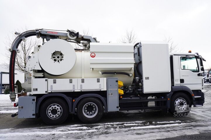 Notekūdeņu tīrītājs MAN TGM 26.340 E6 / RIVARD sewage cleaner 11