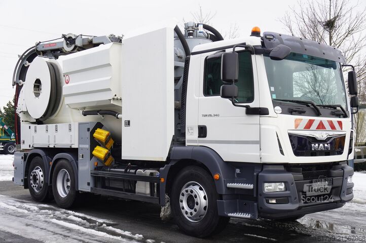 Notekūdeņu tīrītājs MAN TGM 26.340 E6 / RIVARD sewage cleaner 11