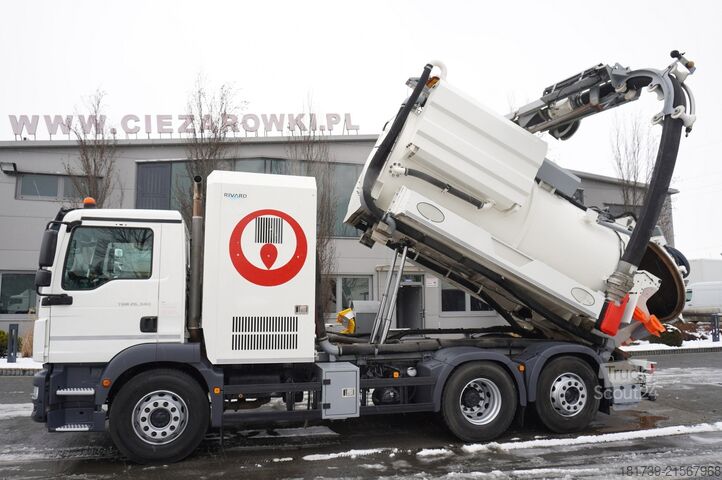 Notekūdeņu tīrītājs MAN TGM 26.340 E6 / RIVARD sewage cleaner 11