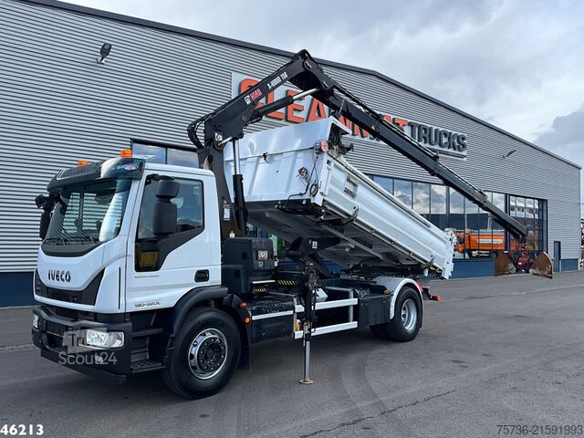 Basculantă cu macara Iveco Eurocargo ML190EL32 Euro 6 Hiab 16 Tonmeter laa...