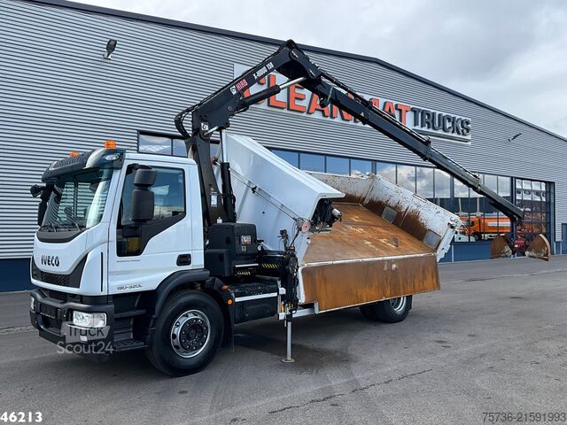 Basculantă cu macara Iveco Eurocargo ML190EL32 Euro 6 Hiab 16 Tonmeter laa...