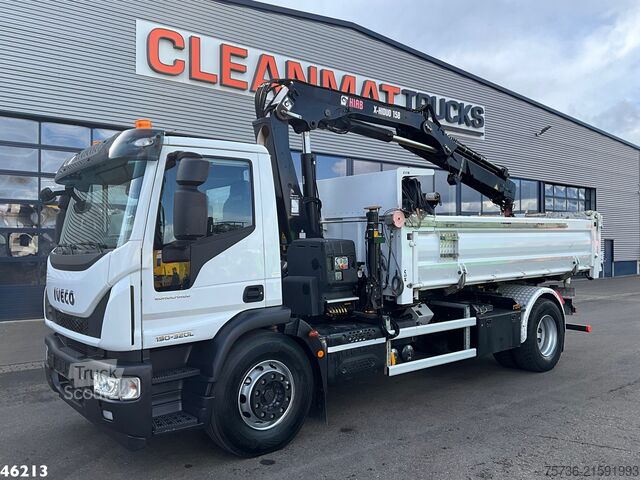 Basculantă cu macara Iveco Eurocargo ML190EL32 Euro 6 Hiab 16 Tonmeter laa...