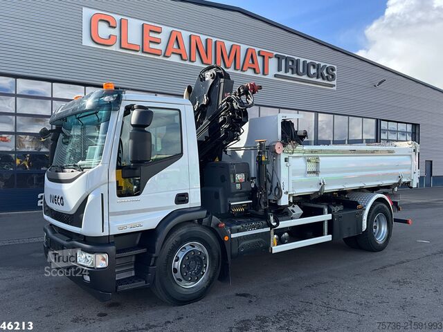 Basculantă cu macara Iveco Eurocargo ML190EL32 Euro 6 Hiab 16 Tonmeter laa...