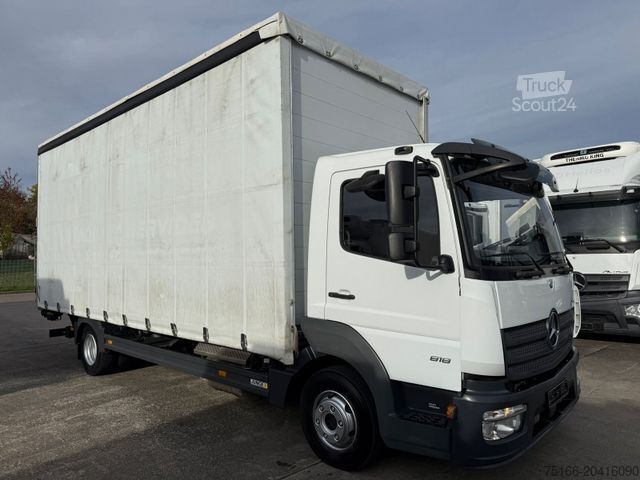 Camion bâché MERCEDES-BENZ ATEGO 818 L Pritsche/Plane 6,4 m LBW 1 T*SCHIEBE