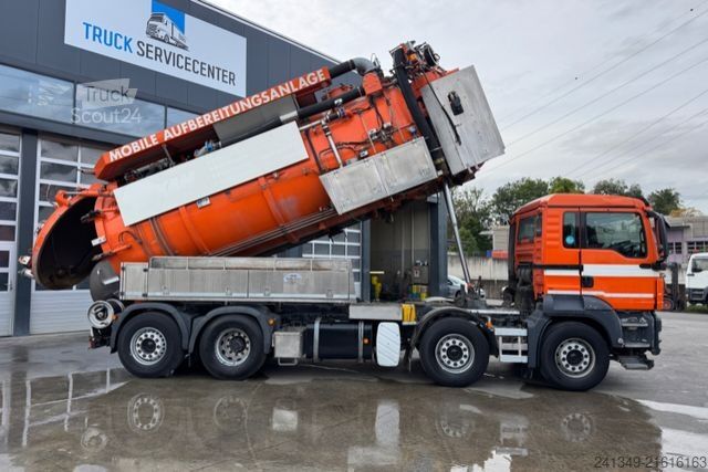 Vacuum tank truck MAN TGS 35.480 Jurop Kanalreinigung
