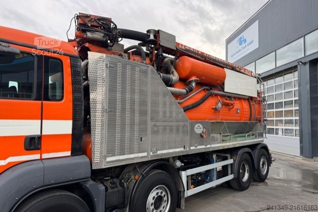 Vacuum tank truck MAN TGS 35.480 Jurop Kanalreinigung