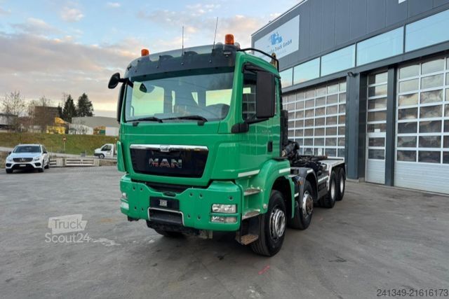 Roll-off tipper truck MAN TGS 35.480 8x6H Palfinger 26T