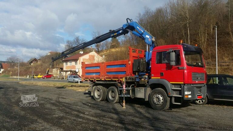 MAN TGA 33.390 6x4 BL sklápěč s hydraulickou rukou MAN TGA 33.390 6x4 BL