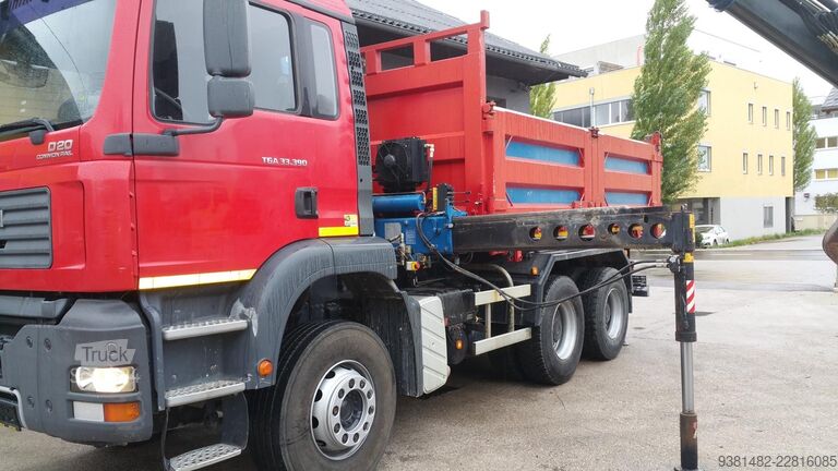 MAN TGA 33.390 6x4 BL sklápěč s hydraulickou rukou MAN TGA 33.390 6x4 BL