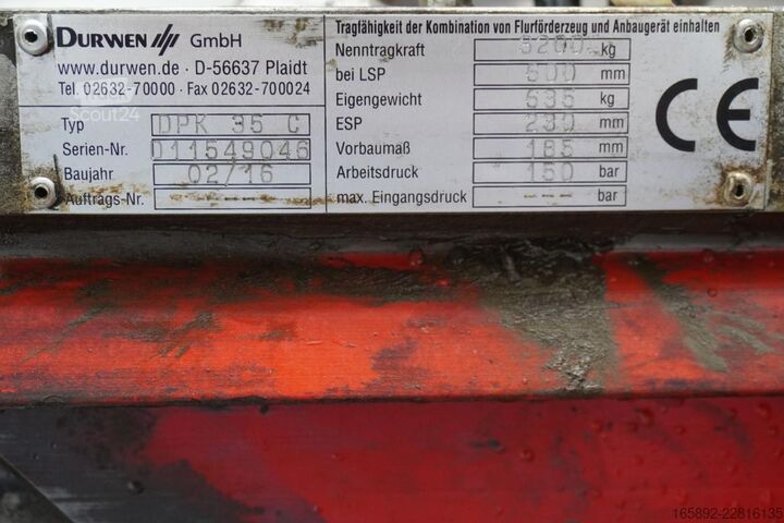 Gaffel DURWEN DURWEN DPK35C, Breite 1200 mm