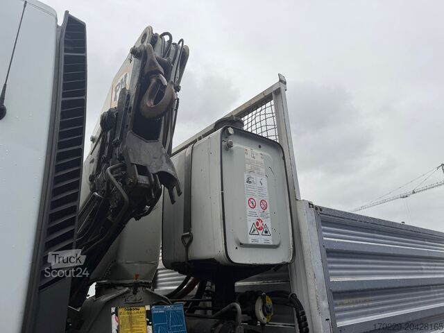 ανατρεπόμενο φορτηγό με γερανό IVECO EUROTECH 180E34