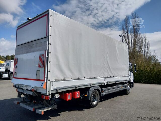 Flatbed truck with tarp Mercedes-Benz Atego 1224 LBW Rückfahrkamera