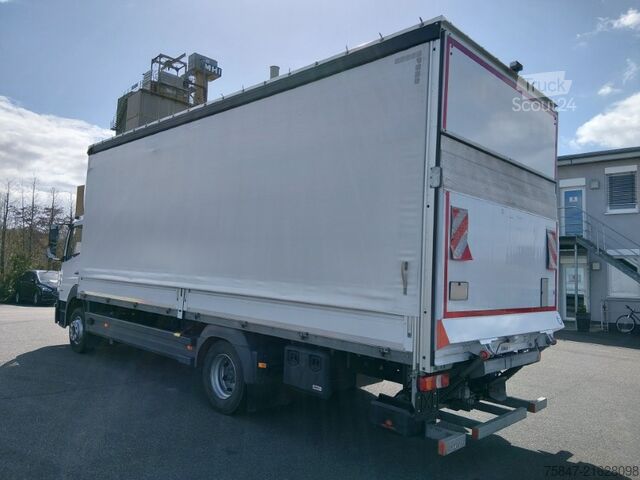 Flatbed truck with tarp Mercedes-Benz Atego 1224 LBW Rückfahrkamera