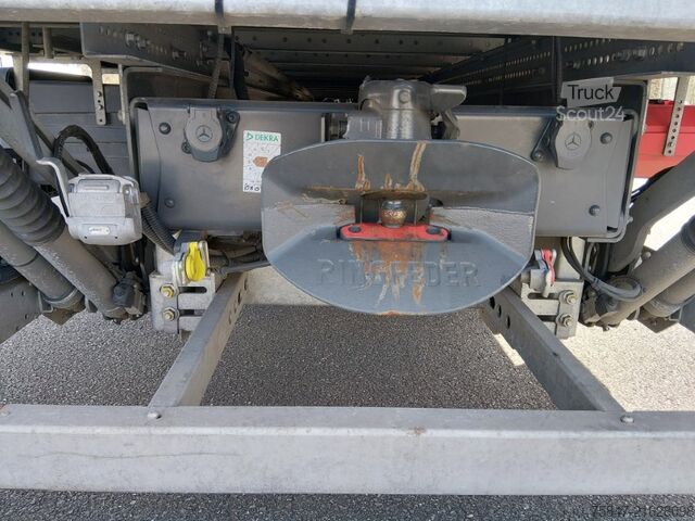 Flatbed truck with tarp Mercedes-Benz Atego 1224 LBW Rückfahrkamera