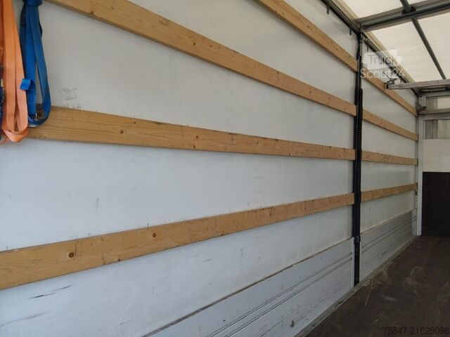 Flatbed truck with tarp Mercedes-Benz Atego 1224 LBW Rückfahrkamera