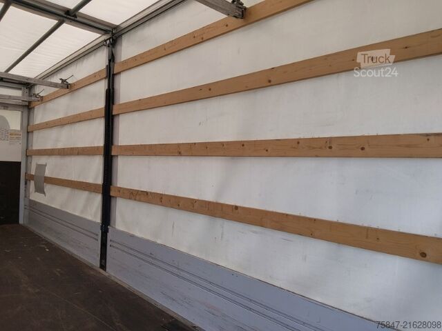 Flatbed truck with tarp Mercedes-Benz Atego 1224 LBW Rückfahrkamera