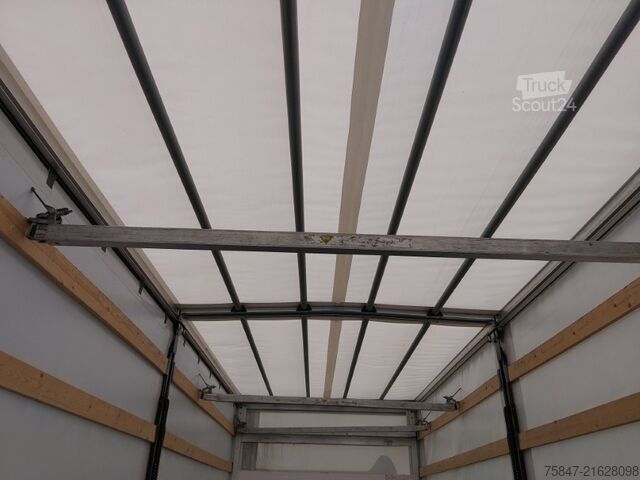 Flatbed truck with tarp Mercedes-Benz Atego 1224 LBW Rückfahrkamera