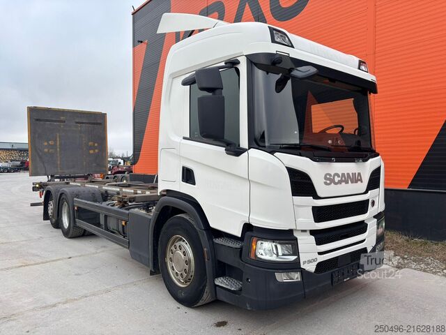 Containervervoer Scania P 500 6x2*4 LOW MILEAGE ! / 9 TON FRONT AXLE / ...