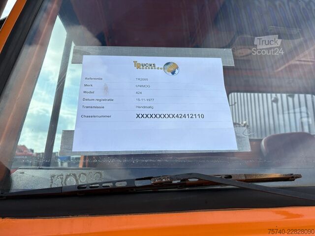 βαλίτσα UNIMOG 424 + 4X4 + BJ 1977 + MANUAL + 261666 KM + HYDR...