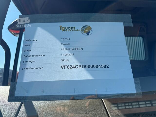 Vozilo za prevoz automobila Renault Premium 380 DXI + FASSI F 165-- 2 X EXT. + REMO...