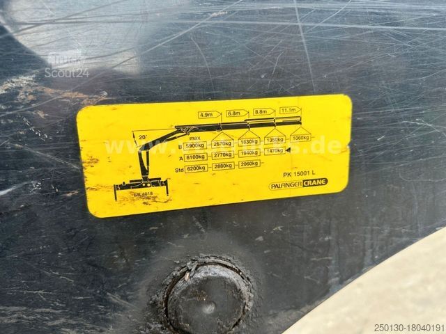 LKW mit Pritsche (offen) MAN TGM 18.290 4x2 Pritsche + Palfinger PK 15001L