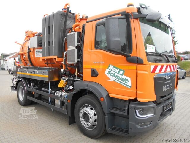 вакуумний автоцистерна MAN TGM 18.320 4x2 BL / Faros 10/1