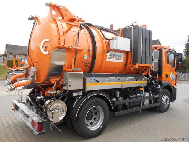 вакуумний автоцистерна MAN TGM 18.320 4x2 BL / Faros 10/1