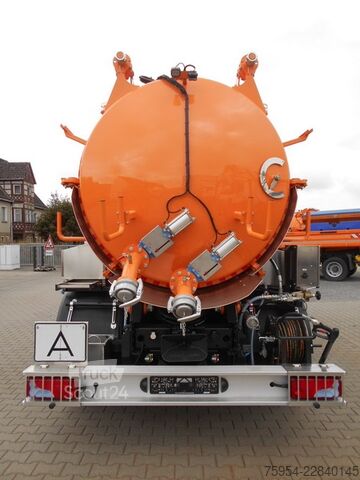 вакуумний автоцистерна MAN TGM 18.320 4x2 BL / Faros 10/1