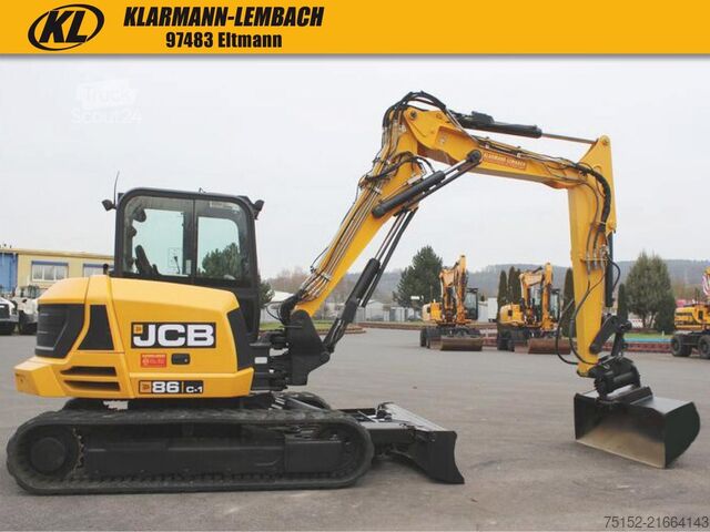 Mini-escavadora JCB 86C-1  TAB / 4 Wegeschild