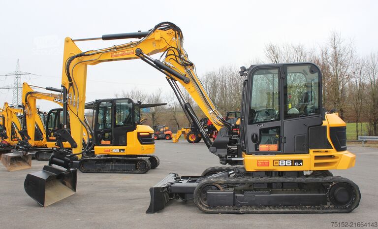 Mini-escavadora JCB 86C-1  TAB / 4 Wegeschild
