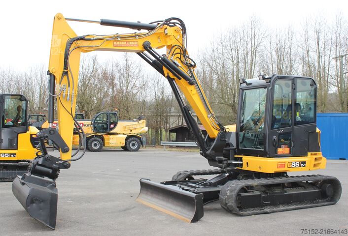 Mini-escavadora JCB 86C-1  TAB / 4 Wegeschild