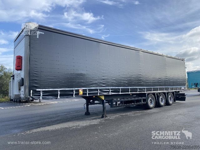 Atvira puspriekabė su tentu Schmitz Cargobull Semitrailer Curtainsider Coil