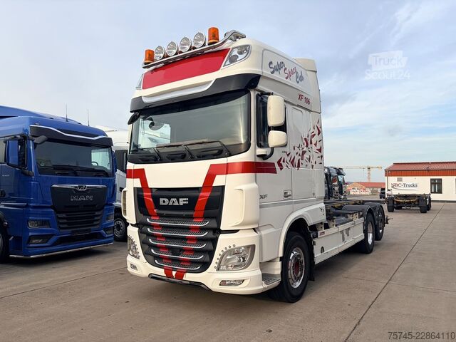Mainomas kėbulo sunkvežimis DAF XF 530 FAN  / LENK+LIFT / 1.HD / STAND * ALCOA
