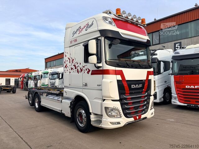 Mainomas kėbulo sunkvežimis DAF XF 530 FAN  / LENK+LIFT / 1.HD / STAND * ALCOA