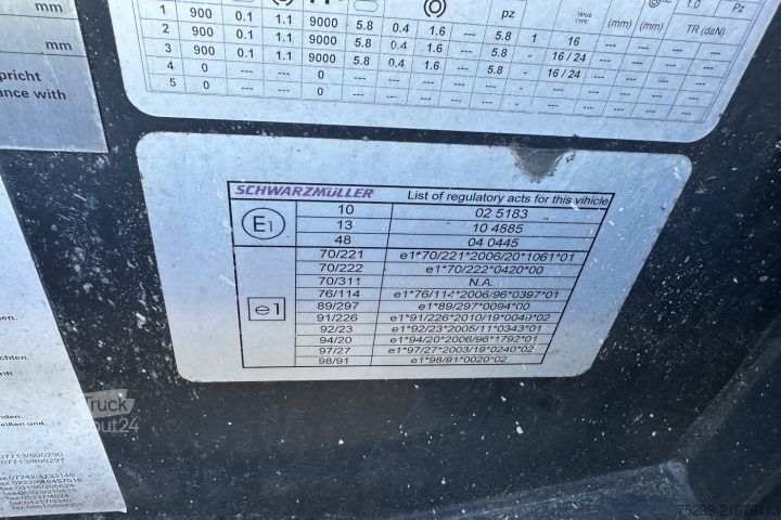 Swap body semitrailer Schwarzmüller SPA 3/E Containertransport / Swiss-Vehicle