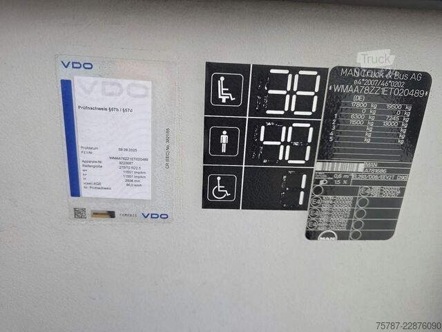 Stadtbus MAN A78, Lions City LE, 38+40+1,Retarder, Euro 5 EEV