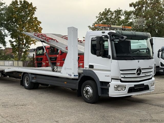 Biltransport lastbil MERCEDES-BENZ Atego 1230 Doppelstock 6,4m+4,65m Tempomat Klima