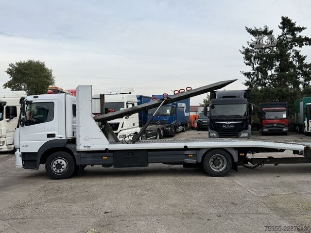Biltransport lastbil MERCEDES-BENZ Atego 1230 Doppelstock 6,4m+4,65m Tempomat Klima