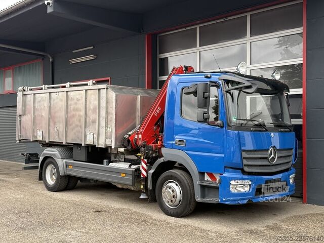 Tipvogn MERCEDES-BENZ Atego 1524 Kadaver FASSI Kran Kipphydr. Klima